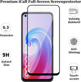 Screenprotector geschikt voor Oppo A96 - Gehard Glas Beschermglas Tempered Glass Volledig Dekkende Screen Protector