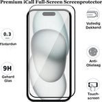 Screenprotector geschikt voor iPhone 15 - Gehard Glas Screen Protector GlassGuard