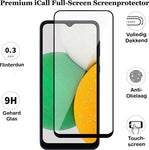 Screenprotector geschikt voor Samsung Galaxy A03 Core - Gehard Glas Beschermglas Tempered Glass Volledig Dekkende Screen Protector