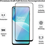 Screenprotector geschikt voor OnePlus Nord 2T - Gehard Glas Beschermglas Tempered Glass Volledig Dekkende Screen Protector