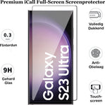 Screenprotector geschikt voor Samsung Galaxy S23 Ultra - Gehard Glas Screen Protector FullGuard