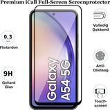 Screenprotector geschikt voor Samsung Galaxy A54 - Gehard Glas Screen Protector FullGuard