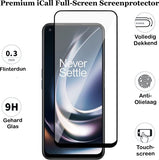 Screenprotector geschikt voor OnePlus Nord CE 2T - Gehard Glas Beschermglas Tempered Glass Volledig Dekkende Screen Protector