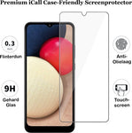 Screenprotector geschikt voor Samsung A02s - Glas Screen Protector