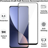 Screenprotector geschikt voor Xiaomi 12 - Gehard Glas Beschermglas Tempered Glass Volledig Dekkende Screen Protector