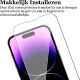 Screenprotector geschikt voor iPhone 14 Pro - Gehard Glas Beschermglas Tempered Glass Screen Protector