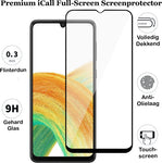 Screenprotector geschikt voor Samsung Galaxy A33 - Gehard Glas Beschermglas Tempered Glass Volledig Dekkende Screen Protector