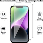 Screenprotector geschikt voor iPhone 14 Plus - Gehard Glas Beschermglas Tempered Glass Screen Protector