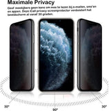Privacy Screenprotector geschikt voor iPhone 11 Pro Max / XS Max - FullGuard Glas Screen Protector