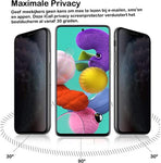 Privacy Screenprotector geschikt voor Samsung A51 - Glas Screen Protector