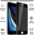 Privacy Screenprotector geschikt voor iPhone SE 2022 / 2020 / 8 / 7 - FullGuard Screen Protector