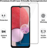Screenprotector geschikt voor Samsung Galaxy A13 4G - Gehard Glas Beschermglas Tempered Glass Screen Protector