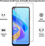 Oppo A76 Screenprotector - Gehard Glas Beschermglas Tempered Glass Screen Protector