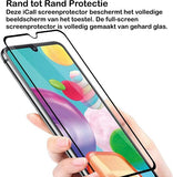 Screenprotector geschikt voor Samsung A41 - FullGuard Glas Screen Protector