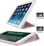 iPad 2022 10.9 Hoes - 10e Generatie - Trifold Smart Cover Book Case Leer Tablet Hoesje Roségoud