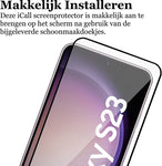 Screenprotector geschikt voor Samsung Galaxy S23 - Gehard Glas Screen Protector FullGuard