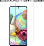 Screenprotector geschikt voor Samsung A71 - Glas Screen Protector