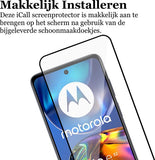 Screenprotector geschikt voor Motorola Moto E32 / E32s - Gehard Glas Beschermglas Tempered Glass Volledig Dekkende Screen Protector