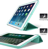 iPad Air 2020 Hoes - iPad Air 2022 Hoes - 10.9 inch - Trifold Smart Book Case Cover Leer Tablet Hoesje Groen