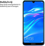 Screenprotector geschikt voor Huawei Y7 (2019) - Tempered Glass Gehard Glas - Full Screen Cover Volledig Beeld