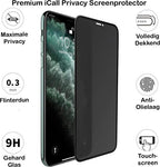 Privacy Screenprotector geschikt voor iPhone 11 Pro Max / XS Max - FullGuard Glas Screen Protector