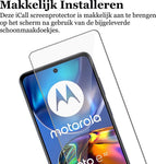 Screenprotector geschikt voor Motorola Moto E32 / E32s - Gehard Glas Beschermglas Tempered Glass Screen Protector