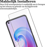 Oppo A96 Screenprotector - Gehard Glas Beschermglas Tempered Glass Screen Protector