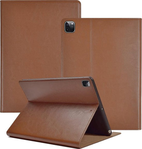 iPad Pro 2020 Hoes - 12.9 inch - Leren Case Okerbruin