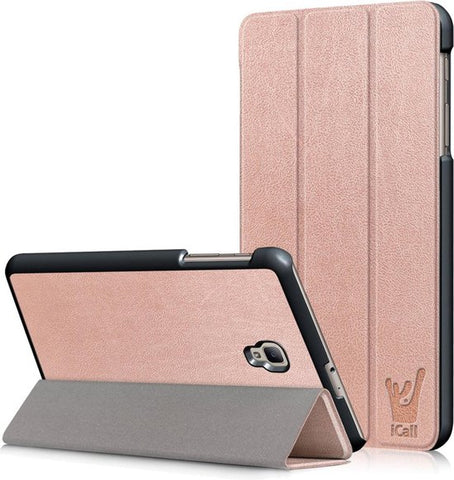 Samsung Galaxy Tab A8 8.0 (2017) Hoes - Smart Book Case Hoesje van iCall - Roségoud