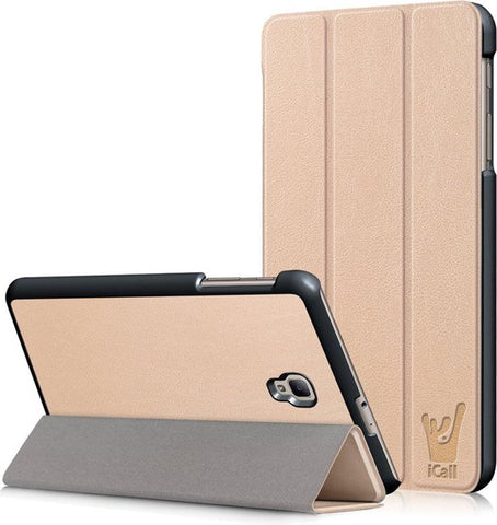 Samsung Galaxy Tab A8 8.0 (2017) Hoes - Smart Book Case Hoesje van iCall - Goud