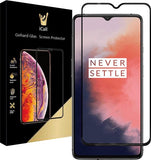 Screenprotector geschikt voor OnePlus 7T - Tempered Glass Gehard Glas - Full Screen Cover Volledig Beeld - iCall