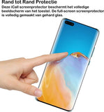 Screenprotector geschikt voor Huawei P40 - Full Screen Protector Glas