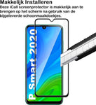 Screenprotector geschikt voor Huawei P Smart 2020 - Full Screen Protector Glas