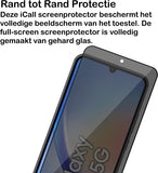 Privacy Screenprotector geschikt voor Samsung Galaxy A34 - Glas Screen Protector FullGuard