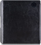 Hoes geschikt voor Kobo Libra H2O - Book Case Premium Sleep Cover Leer Hoesje met Auto/Wake Functie - Zwart