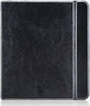 Hoes geschikt voor Kobo Forma - Book Case Premium Sleep Cover Leer Hoesje met Auto/Wake Functie - Zwart