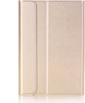 Samsung Tab A9 Hoes met Toetsenbord - KeyGuard Book Case Cover Leer Goud