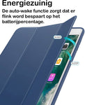 iPad Mini 6 Hoes 8.3 Inch 2021 - Trifold Book Case voor Apple iPad Mini 6 8.3 (2021) - Smart Cover iPad Mini 6 - Blauw