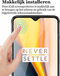 Screenprotector geschikt voor OnePlus 7T - Tempered Glass Gehard Glas - Full Screen Cover Volledig Beeld - iCall