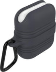 Waterdichte Hoesje geschikt voor Airpods 1 / Airpods 2 - Shock Proof Siliconen Waterproof Case Cover Hoes Zwart