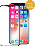 Screenprotector Gehard Glas voor Apple iPhone Xs / X - Volledig Beeld Dekkend Tempered Glass Screen Protector Zwart van iCall