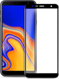 Screenprotector geschikt voor Samsung Galaxy J6+ Plus | Full Screen Cover Volledig Beeld | Tempered Glass - van iCall