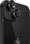 Camera Lens Screen Protector geschikt voor iPhone 15 - Gehard Glas Screenprotector GlassGuard Zwart