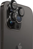 Camera Lens Screen Protector geschikt voor iPhone 15 Pro - Gehard Glas Screenprotector GlassGuard Zwart