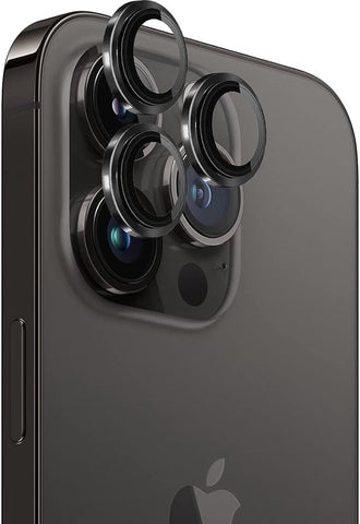 Camera Lens Screen Protector geschikt voor IPhone 15 Pro Max - Gehard Glas Screenprotector GlassGuard Zwart