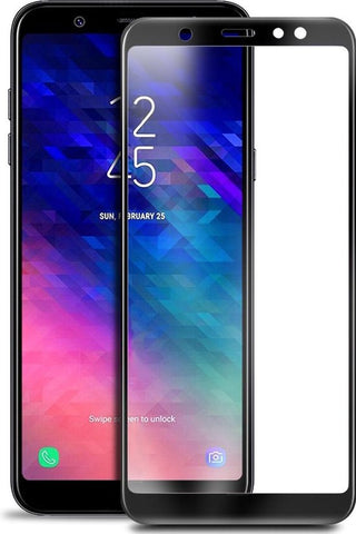Screenprotector geschikt voor Samsung A6 2018 - Full Screen Protector Glas