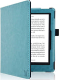 Hoes geschikt voor Kobo Nia - Book Case Premium Sleep Cover Leer Hoesje met Auto/Wake Functie - Blauw