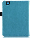 Hoes geschikt voor Kobo Libra 2 - Book Case Premium Sleep Cover Leer Hoesje met Auto/Wake Functie - Blauw