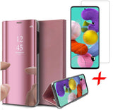 Galaxy A51 Clear View Case + Screen protector Rose | iCall