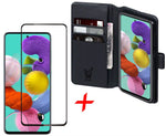 Galaxy A51 Book Case + Screenprotector - Zwart | iCall
